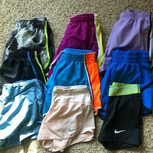 Nike running shorts lot xs-s